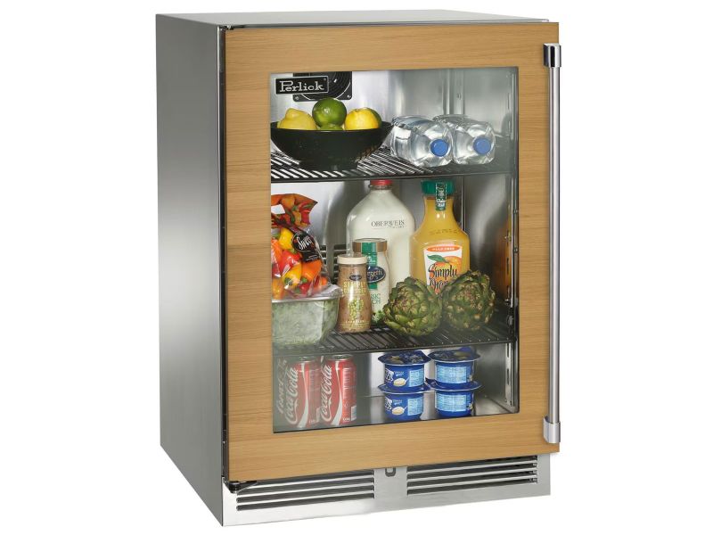Perlick 24 Inch Outdoor Refrigerator with Solid, Glass and Panel Ready Door