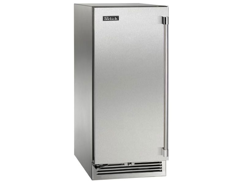 Perlick 15 Inch Outdoor Marine Grade Beverage Center with Solid, Glass, Panel Ready Door and Lock