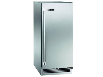 Perlick 15 Inch Outdoor Marine Grade Beverage Center Solid, Glass and Panel Ready Door - 0
