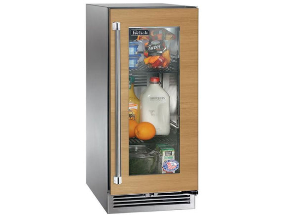 Perlick 15 Inch Outdoor Refrigerator with Solid, Glass and Panel Ready Door