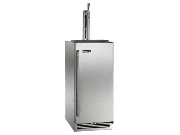 Perlick 15 Inch Outdoor Beer Dispenser with Solid Door