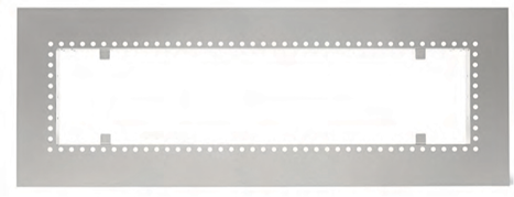 Infratech 18-2295 stainless steel W-33 flush-mount frame for 33-inch WD-Series heaters - frame only