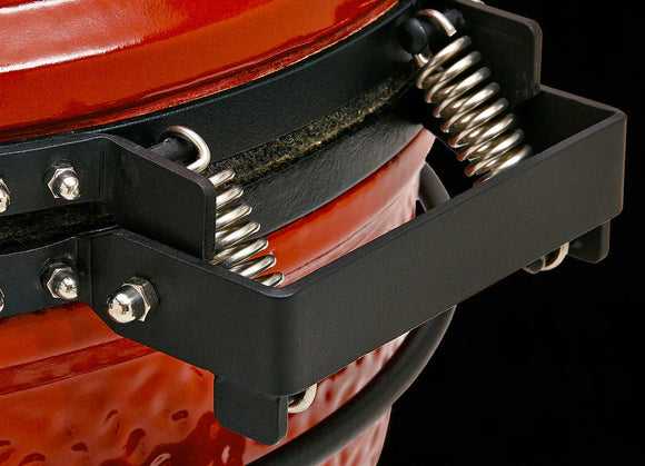 Kamado Joe Joe Jr. Red with Cart, Heat Deflector and Tools