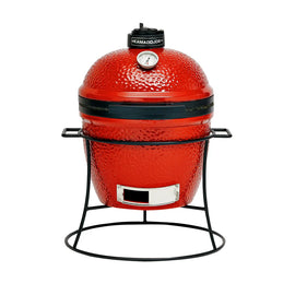 Kamado Joe Joe Jr. Red with Cart, Heat Deflector and Tools