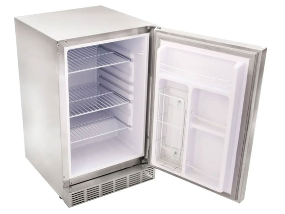 Saber 21-Inch Outdoor Refrigerator with Solid Door 