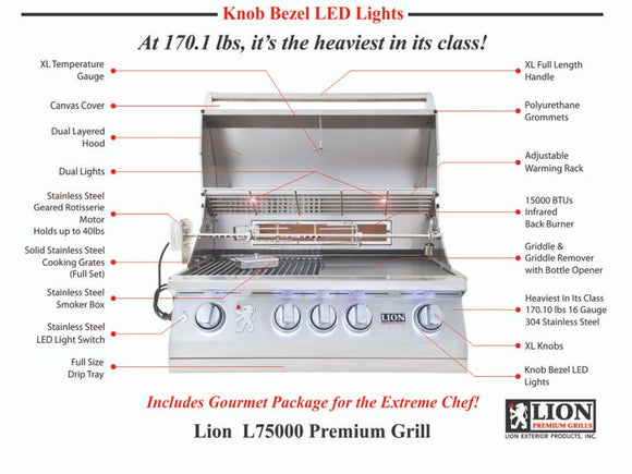 Lion Superior Q BBQ Islands Grill