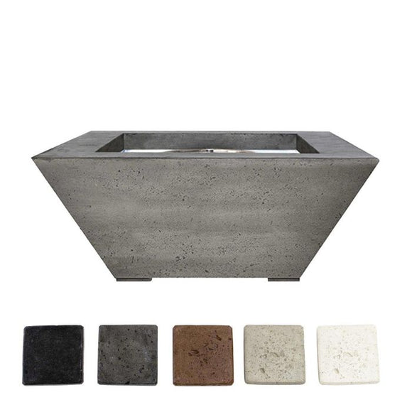 Prism Hardscapes Lombard Pedestal Gas Fire Table