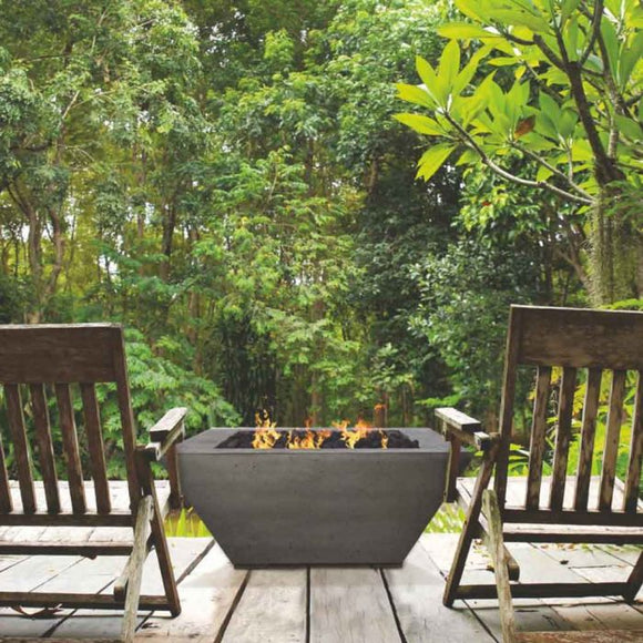 Prism Hardscapes Lombard Pedestal Gas Fire Table