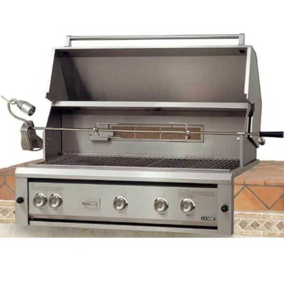 Luxor 42 Inch Built-in Gas Grill with Smoker and Halogen Lights and Led