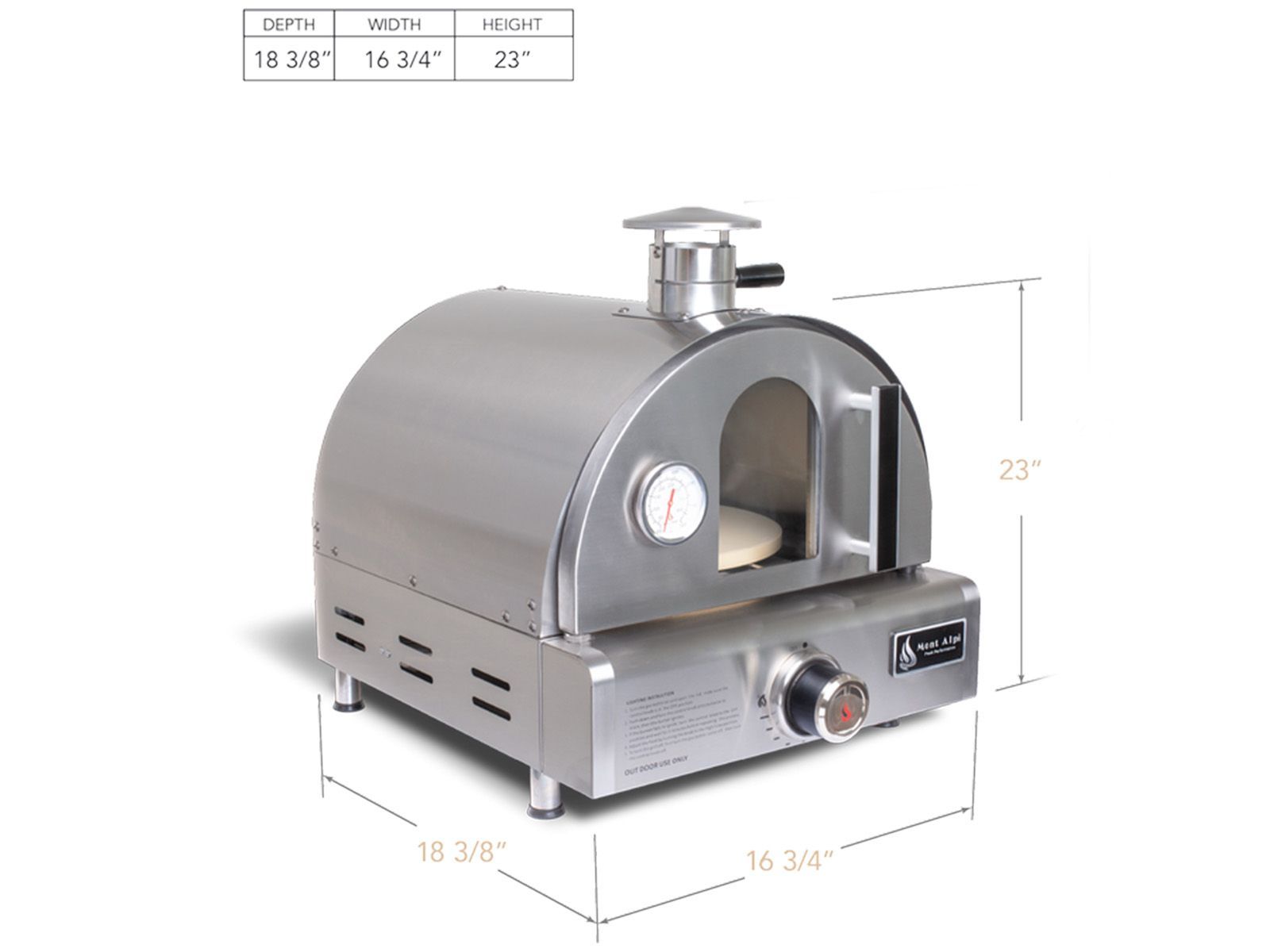 Mont Alpi Portable Pizza Oven