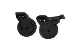 Caster Kit - (4 in/10 cm) 1 locking 1 non-locking for Modular Nests, Nests and Wood Tables