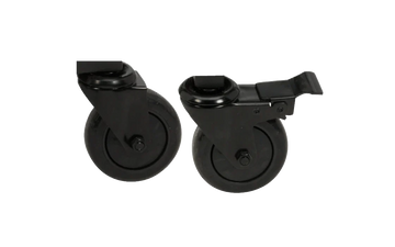 Caster Kit - (4 in/10 cm) 1 locking 1 non-locking for Modular Nests, Nests and Wood Tables