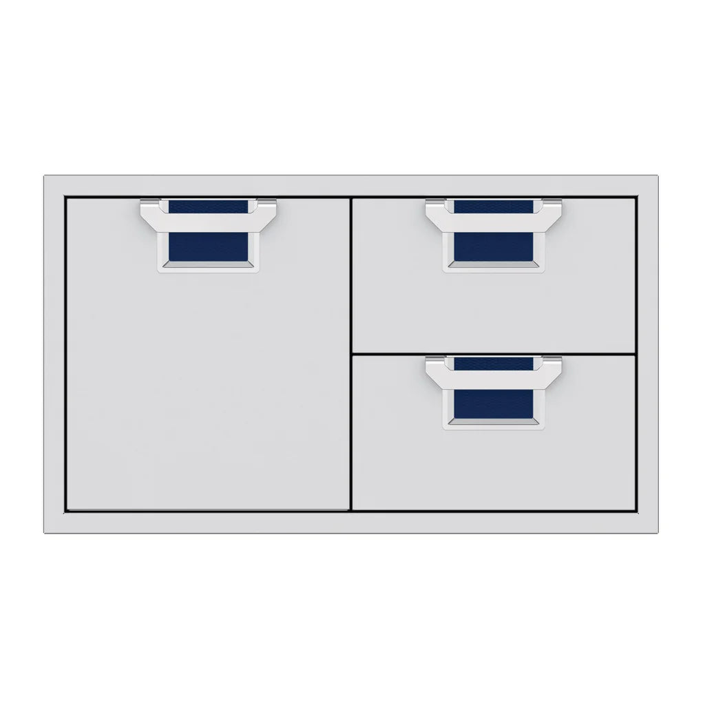 Aspire by Hestan 36 Inch Double Drawer and Storage Door Combo