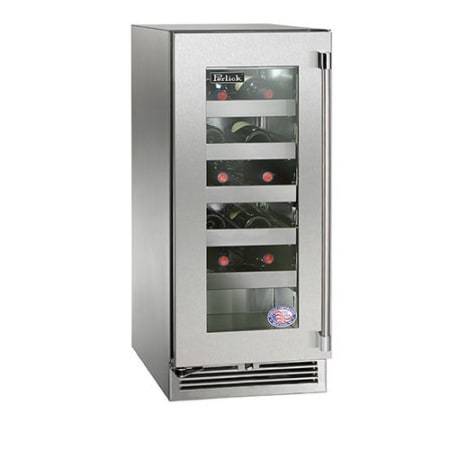 Perlick 15 Inch Outdoor Wine Cooler with Solid, Glass, Panel Ready Door