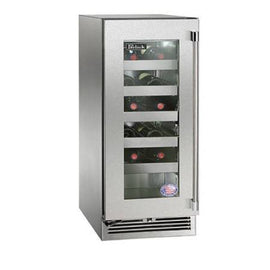 Perlick 15 Inch Outdoor Wine Cooler with Solid, Glass, Panel Ready Door