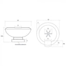 Prism Hardscapes 33 Inch Toscana Fire and Water Bowl