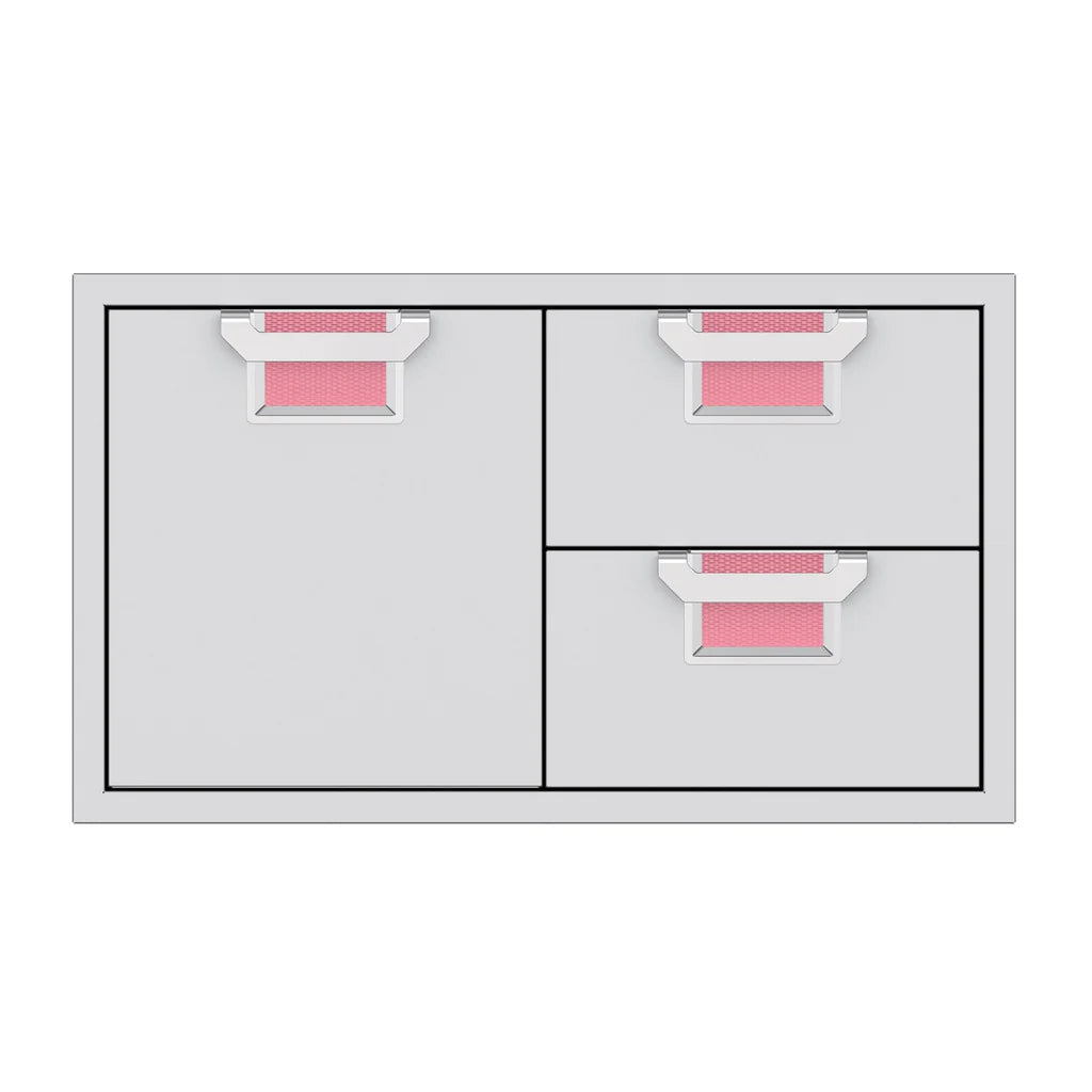 Aspire by Hestan 36 Inch Double Drawer and Storage Door Combo