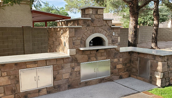 Forno Bravo 48 Inch Premio2G 120 Wood Freestanding Pizza Oven