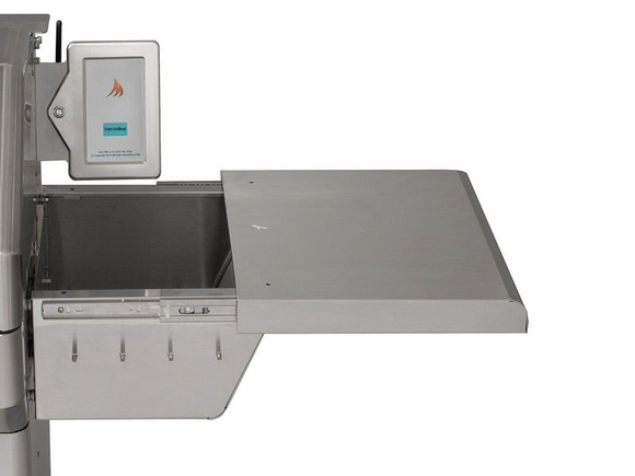 High-performance built-in pellet grill with Wi-Fi controls