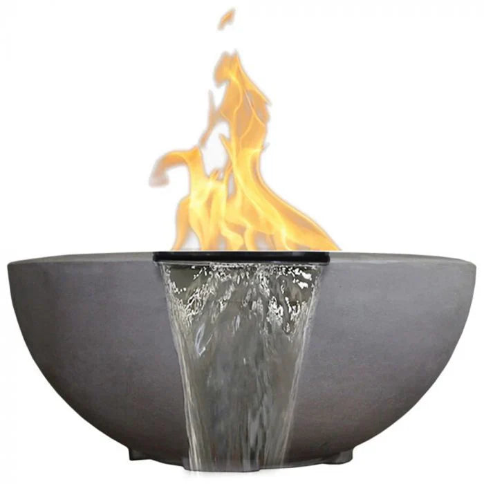 Prism Hardscapes Moderno 2 Fire Water Bowl with Match Lit