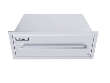 Sunstone 30-Inch Built-In Electric Warming Drawer – 110V Stainless Steel