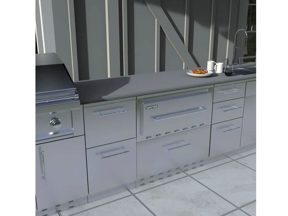 Sunstone 30-Inch Built-In Electric Warming Drawer – 110V Stainless Steel