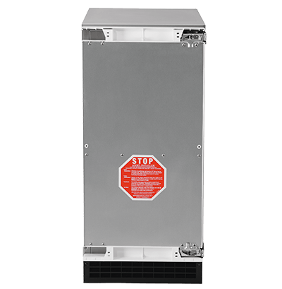 Scotsman SCC30 indoor gourmet ice maker with unfinished panel-ready front; finished panel and handle sold separately