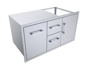Sunstone Signature 42-Inch Double Drawer Door Combo with Beveled Frame