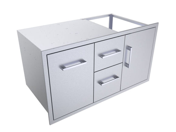 Sunstone Signature 42-Inch Double Drawer Door Combo with Beveled Frame