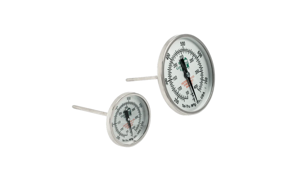 Big Green Egg External Temperature Gauge LARGE DIAL 3"/8cm (750°F / 400°C) (fits all except Mini)