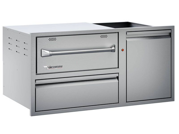 Twin Eagles 42 Inch Warming Drawer Combo