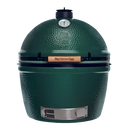 Green Egg barbecue grill on a white background