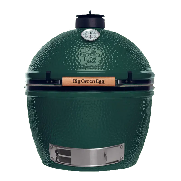 Big Green Egg grill on a white background