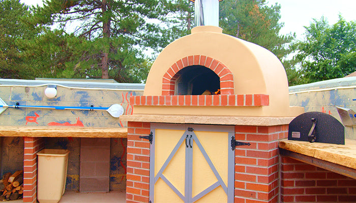 Forno Bravo 44 Inch Toscana110 Domed Wood Freestanding Pizza Oven