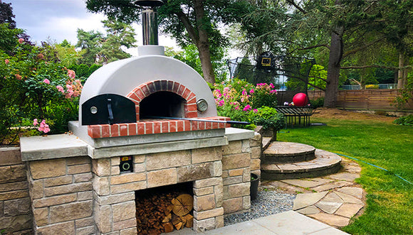 Forno Bravo 44 Inch Toscana110 Domed Hybrid Freestanding Pizza Oven