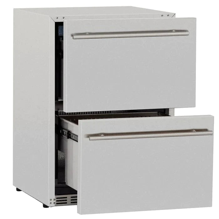 TrueFlame 24" 5.3C Deluxe Outdoor Rated 2-Drawer Fridge