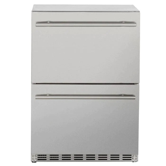 TrueFlame 24" 5.3C Deluxe Outdoor Rated 2-Drawer Fridge