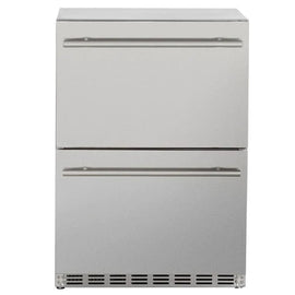 TrueFlame 24" 5.3C Deluxe Outdoor Rated 2-Drawer Fridge