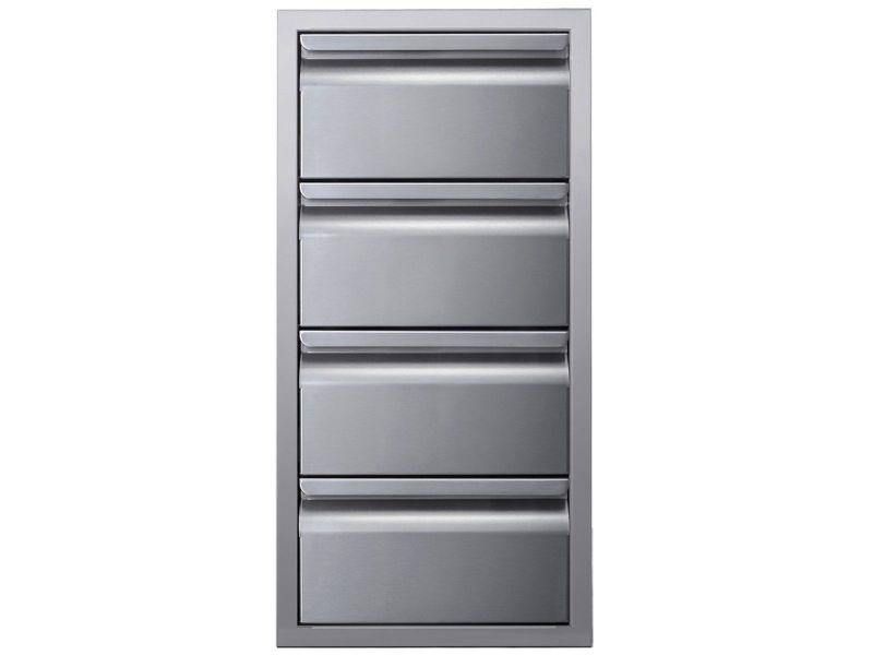 Memphis 15 Inch Four Drawer Stack