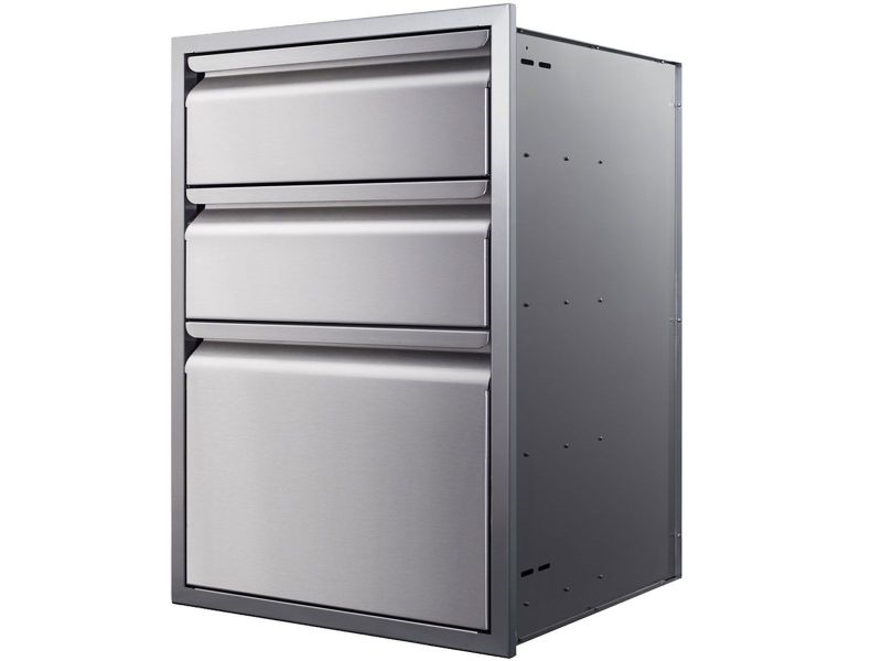 Memphis 21 Inch Three Drawer Stack 