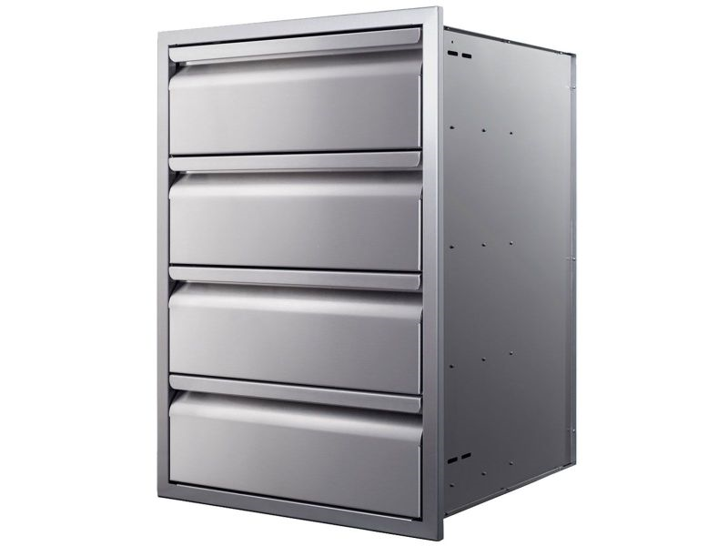 Memphis 21 Inch Four Drawer Stack