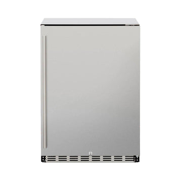 American Made Grills 24 Inch Outdoor Refrigerator with Solid Door and Lock