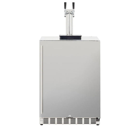 American Made Grills 24 Inch Outdoor Kegerator with Solid Door and Lock