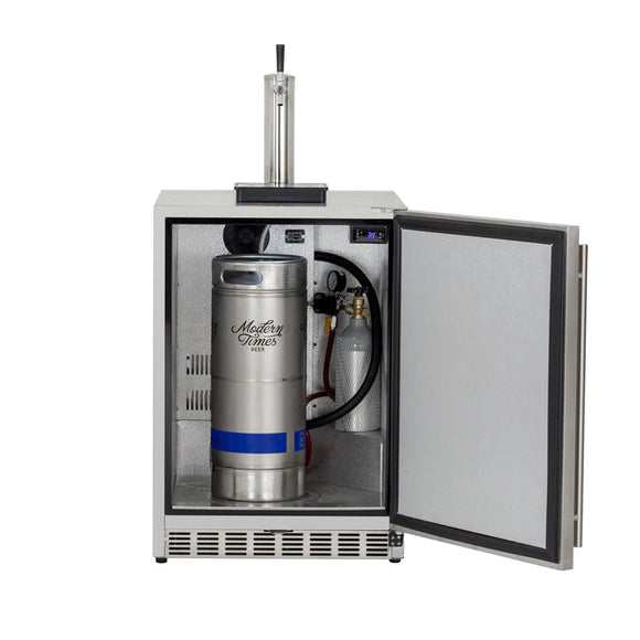 American Made Grills 24 Inch Outdoor Kegerator with Solid Door and Lock