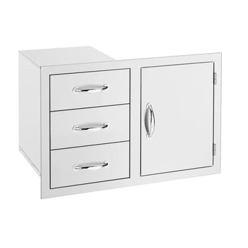 American Made Grills 33 Inch 3 Drawer and Access Door Combo