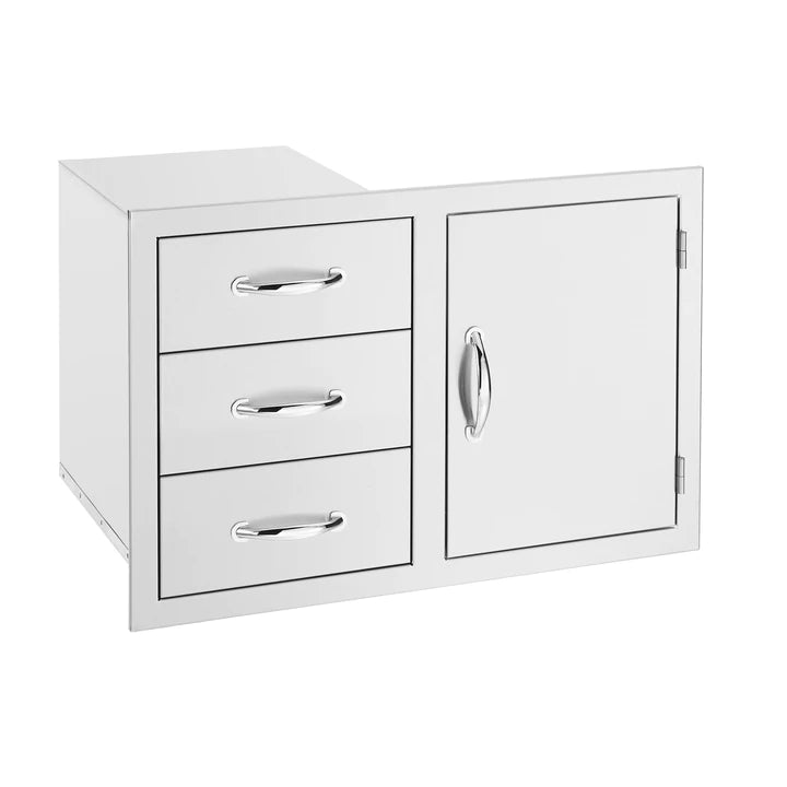 American Made Grills 33 Inch 3 Drawer and Access Door Combo
