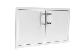 American Made Grills 36 Inch Double Access Doors with Heavy Duty Muscle Handles