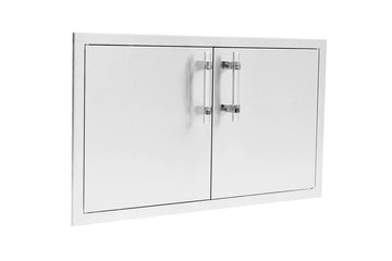 American Made Grills 36 Inch Double Access Doors with Heavy Duty Muscle Handles