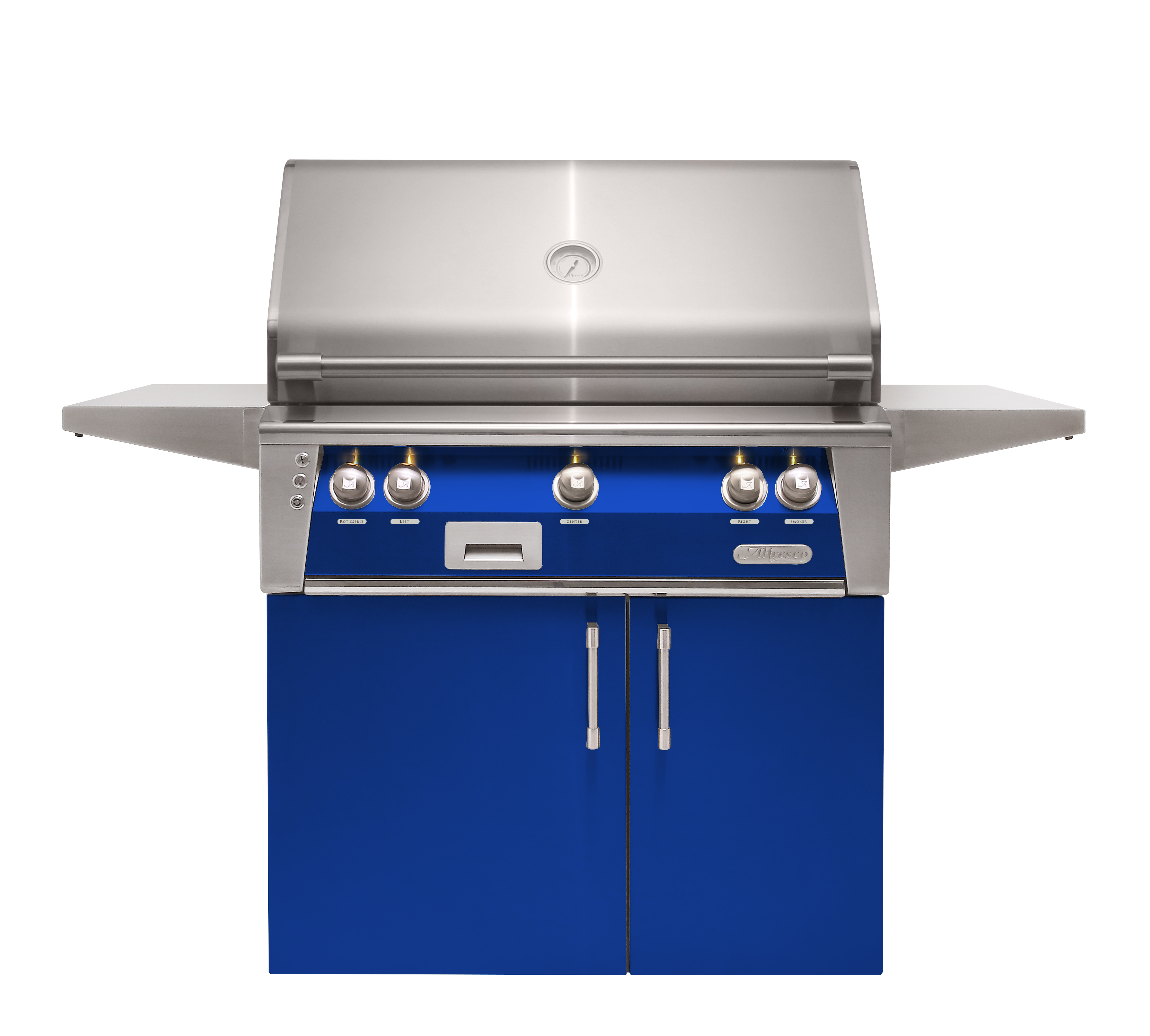 Buy ultramarine-blue-gloss Alfresco ALXE 36-Inch Freestanding Grill With Rotisserie