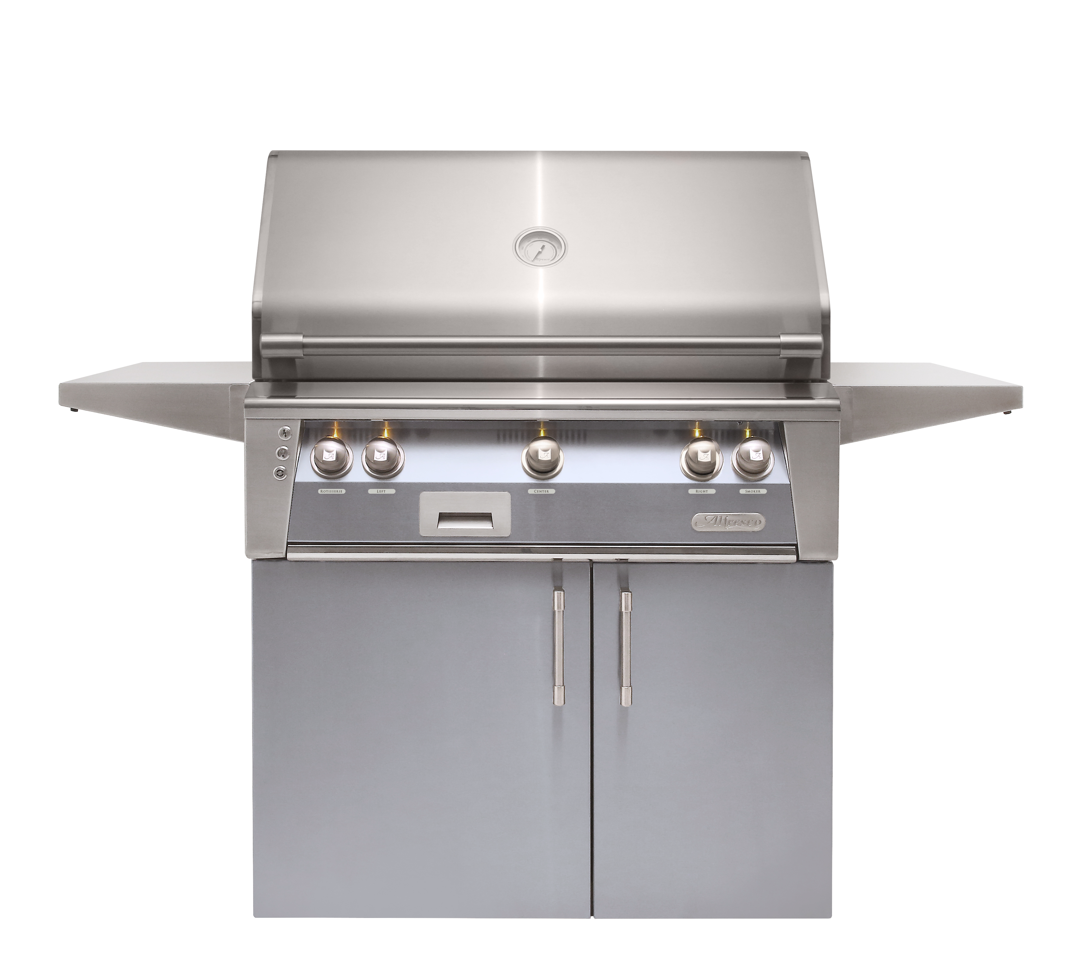 Buy signal-grey-gloss Alfresco ALXE 36-Inch Freestanding Grill With Rotisserie